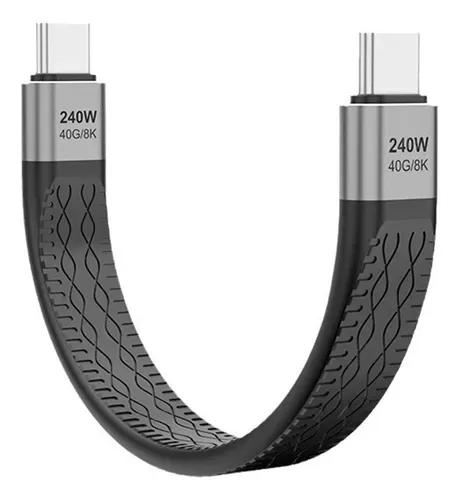 Cable Corto USB-C a USB-C 40Gbps Thunderbolt 4 / USB4 (13cm)