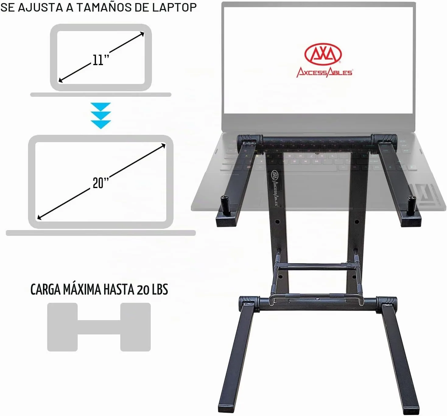 Base para portatil AxcessAbles DJLTS-01
