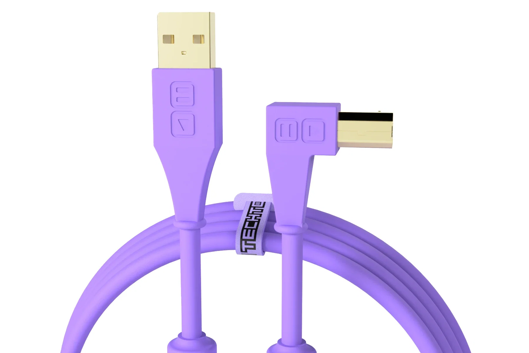 Cable USB-A a USB-B en Ángulo Recto 1.5m DJ TechTools Chroma Cables (Varios Colores)