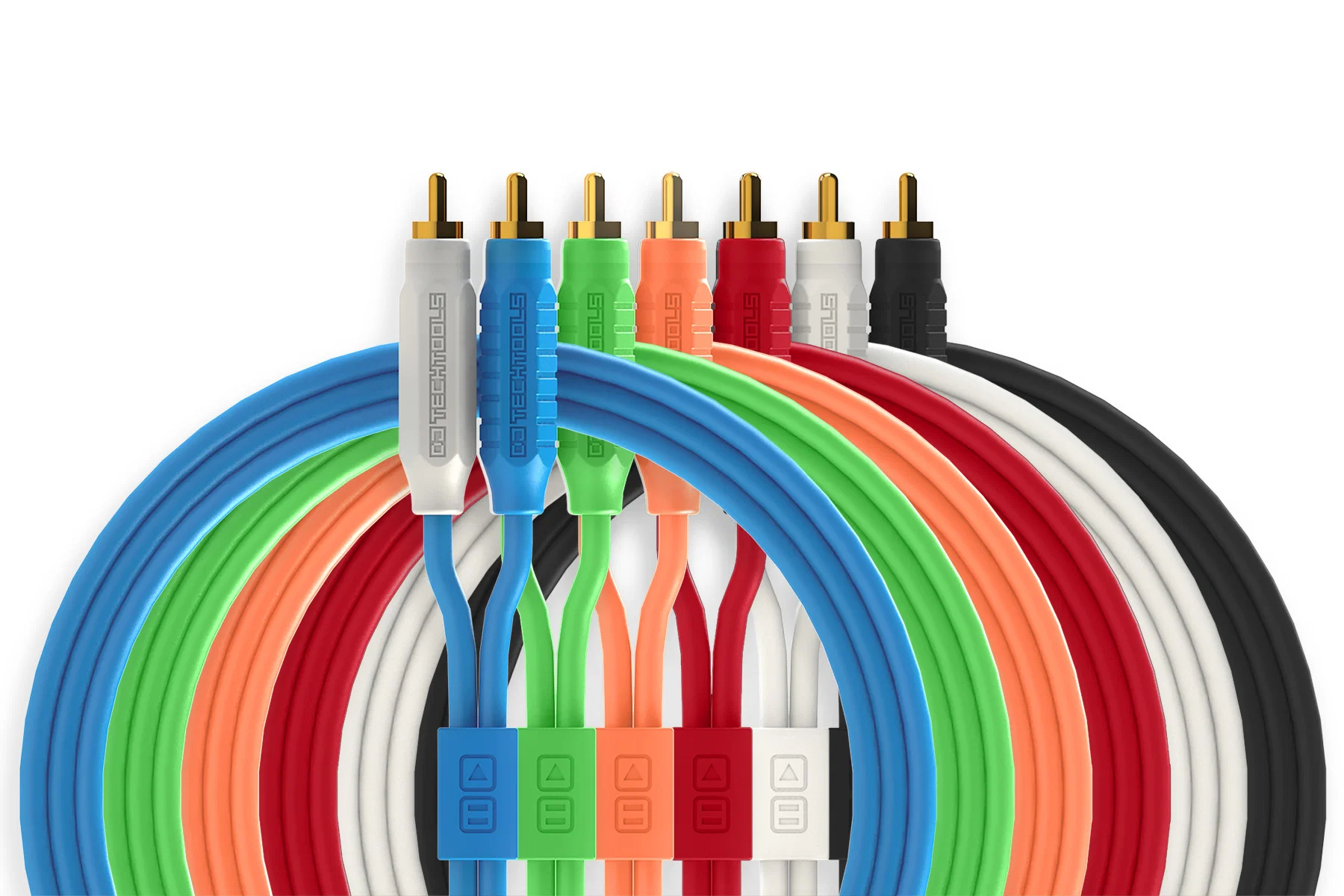 Cable de Audio Dual RCA a RCA 2m (DJ TechTools Chroma Cables)
