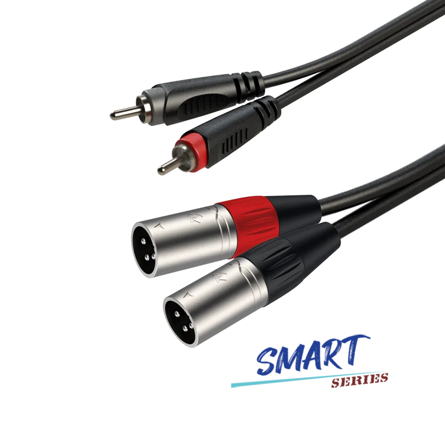 Cable Dual 2 RCA a 2 XLR Macho 3m Roxtone Smart Series (SACC190L3)