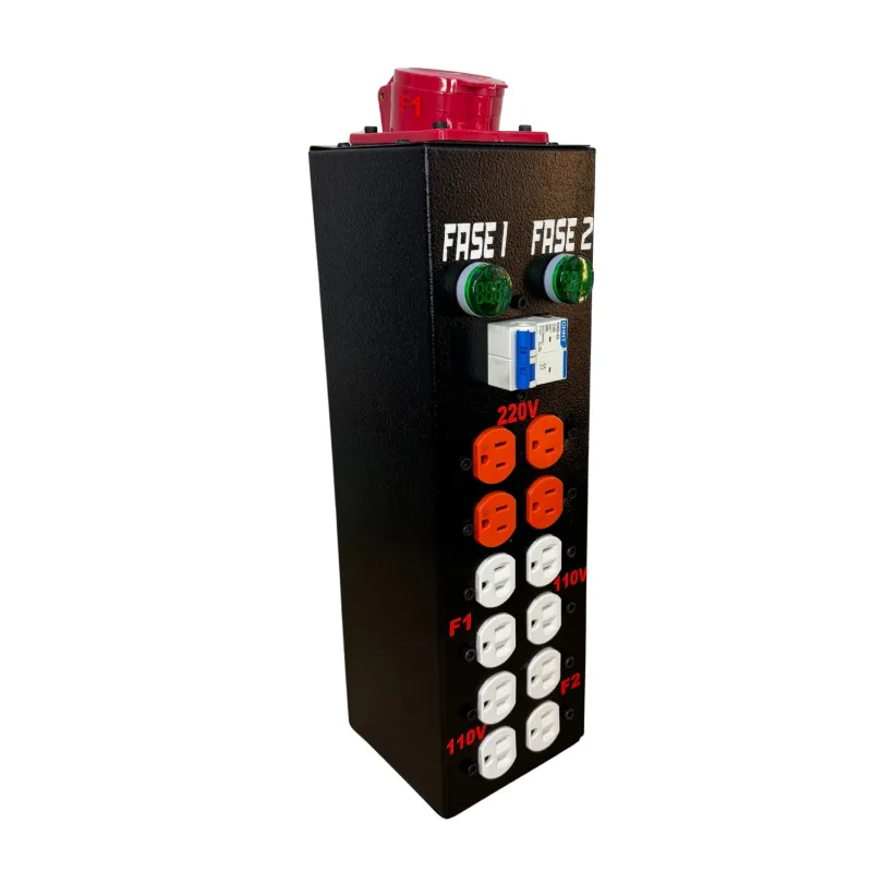 BOCADILLO DISTRO SCHUKO BIFÁSICO 32Amp 110V y 220V