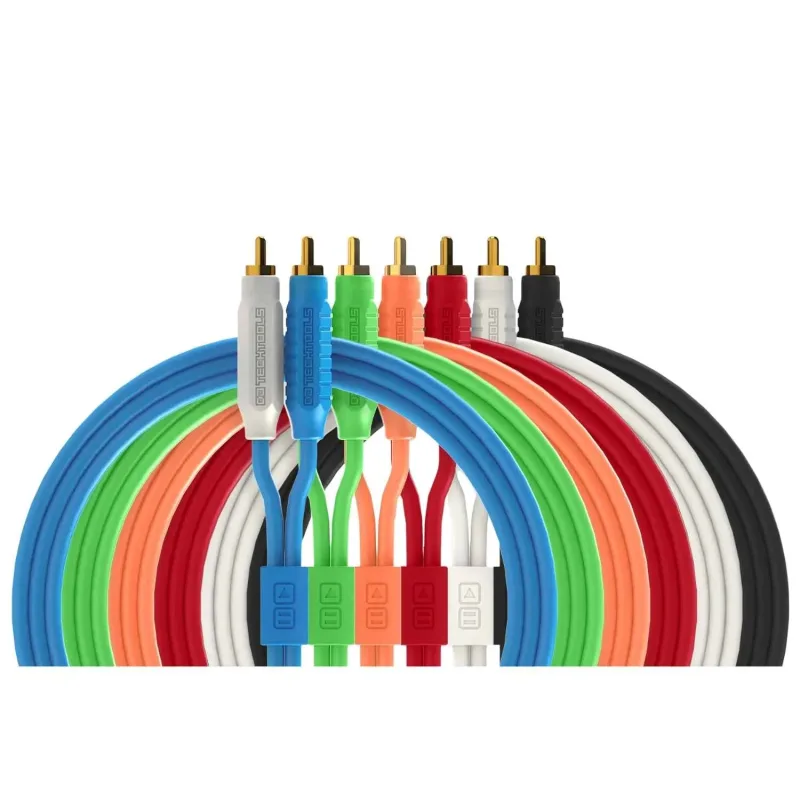 Cable de Audio Dual RCA a RCA 2m (DJ TechTools Chroma Cables)