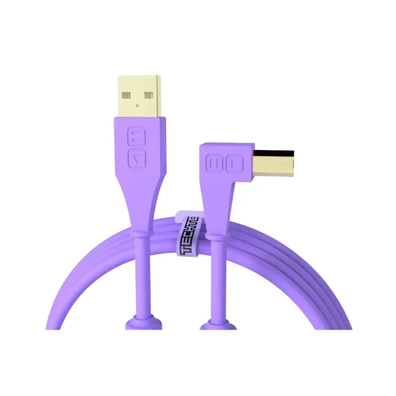 Cable USB-A a USB-B en Ángulo Recto 1.5m DJ TechTools Chroma Cables (Varios Colores)