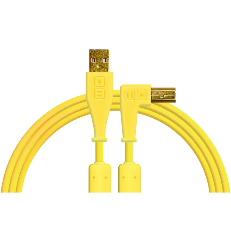 Cable USB-A a USB-B en Ángulo Recto 1.5m DJ TechTools Chroma Cables (Varios Colores)