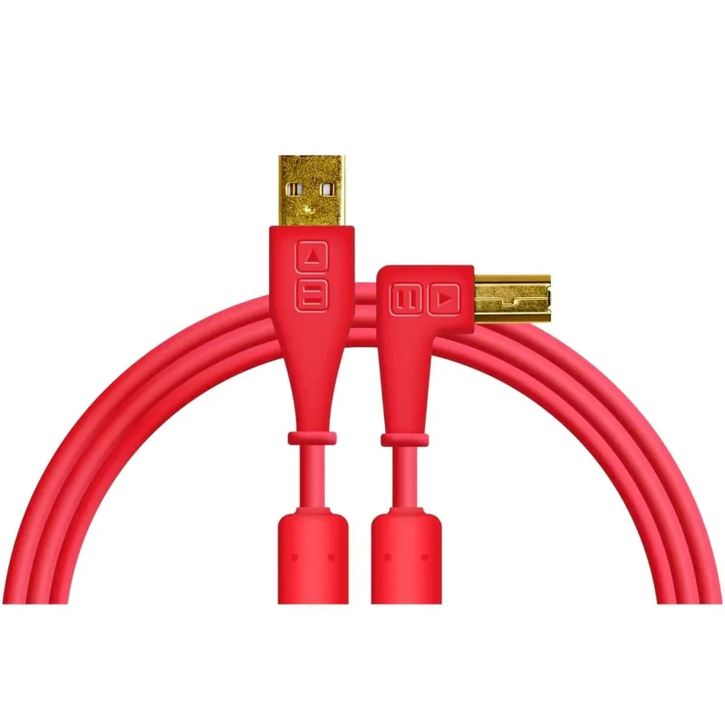 Cable USB-A a USB-B en Ángulo Recto 1.5m DJ TechTools Chroma Cables (Varios Colores)