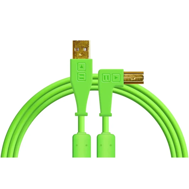 Cable USB-A a USB-B en Ángulo Recto 1.5m DJ TechTools Chroma Cables (Varios Colores)
