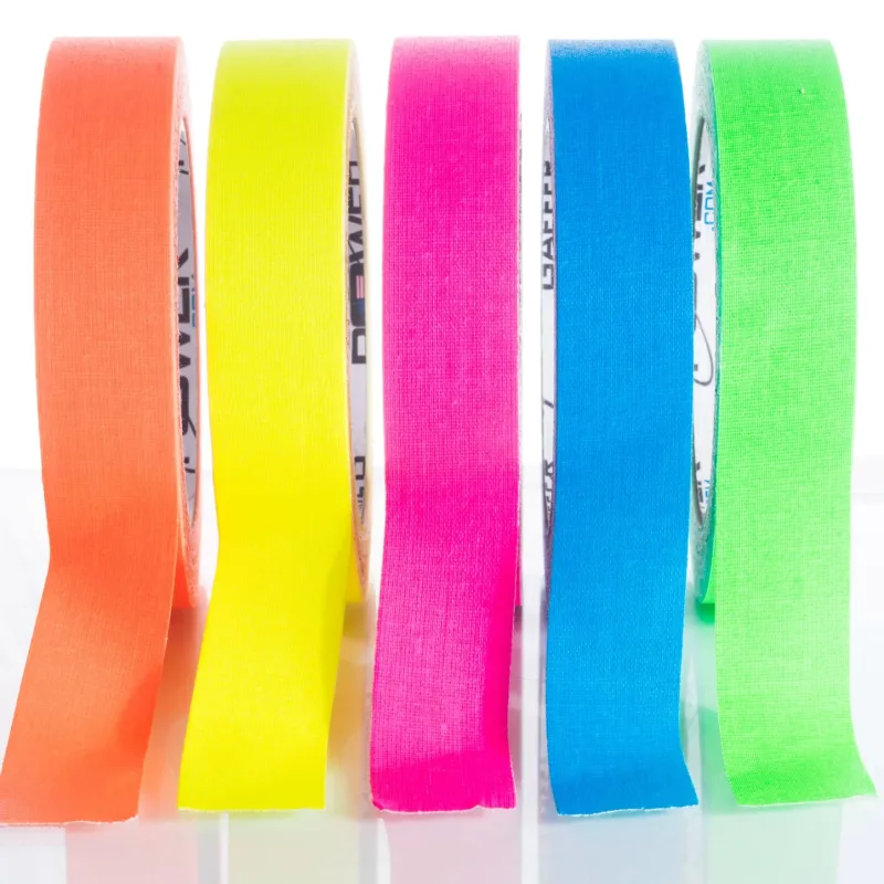 CINTA GAFFER FLUORESCENTE 5 PACK POWER GAFFER USA
