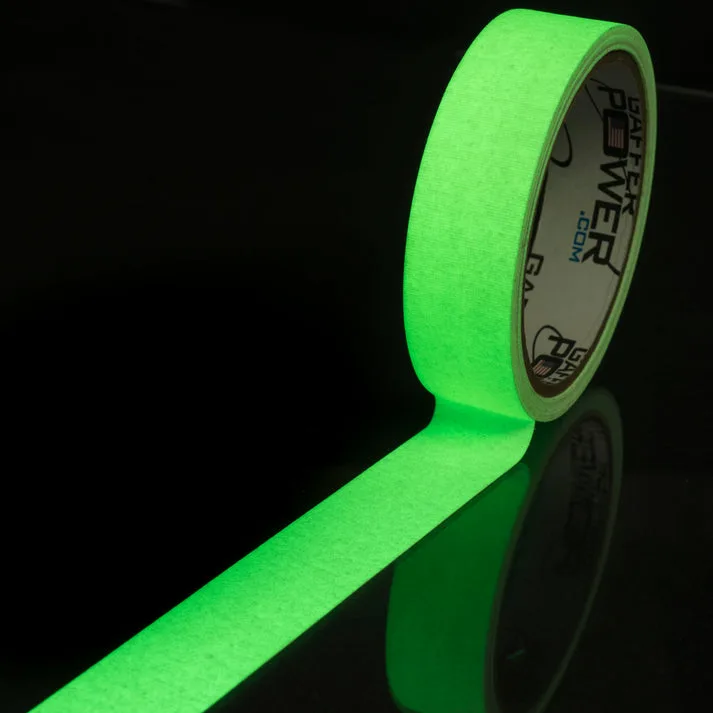 CINTA GAFFER GLOW FLUORESCENTE IN THE DARK POWER GAFFER USA