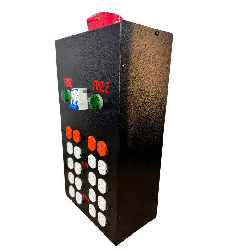DISTRO MEDIANO 50A 2 FASES 110V/220V CON SCHUKO