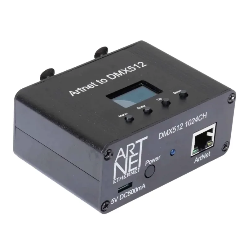 Interfaz ArtNet a DMX512 1024 Canales 2 Universos