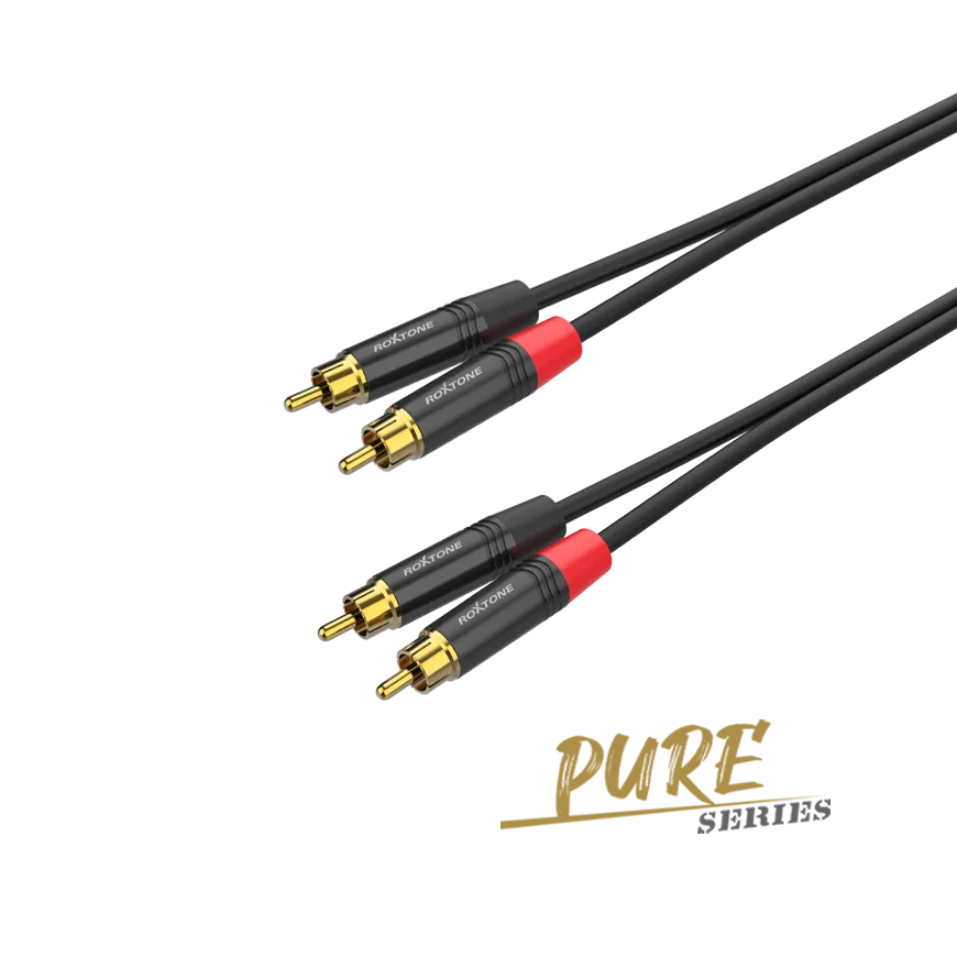 PACC130L2 CABLE PURE 2M 2 PLUG RCA- 2 PLUG RCA ROXTONE