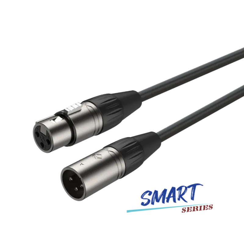 Roxtone XLR 3-Pin (Macho a Hembra) Balanced Audio Cable - 2 Metros (SMXX200L2)